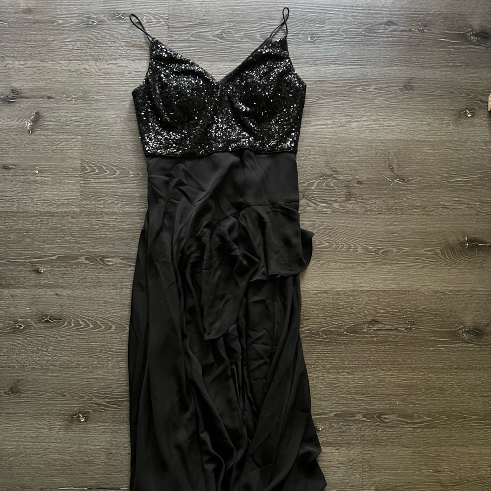 Calvin Klein Black Sequenced Gown - image 4